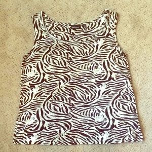 Zebra print tank